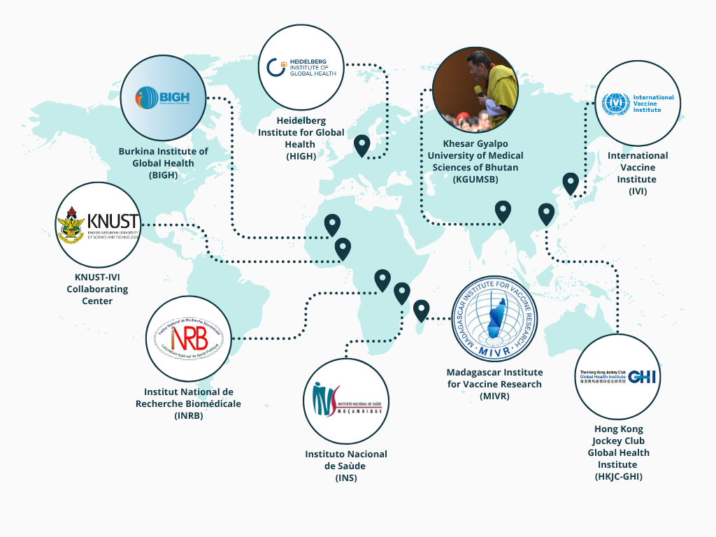 Global health collab map